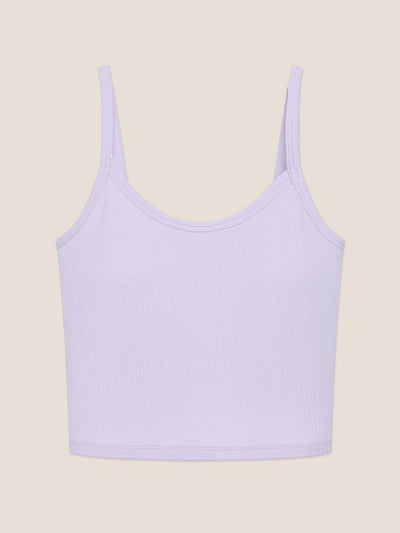 Modal Ribbed Bra Crop Cami