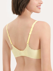 Basic Seamless Deep V Neck Mint-Infused Cooling Bra