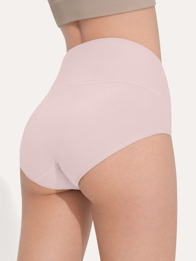 Pure Cotton Wide Elastic Band High-Waisted Brief (2-Pack)