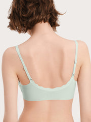 Basic Seamless Deep V Neck Mint-Infused Cooling Bra