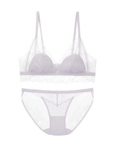 Lace Shell Cup Bra & Brief