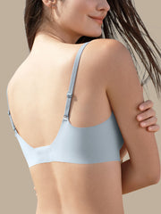 Basic Seamless Deep V Scalloped Neck Cooling Bra