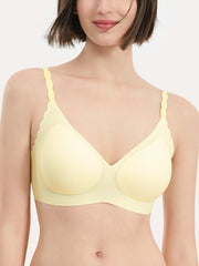 Basic Seamless Deep V Neck Mint-Infused Cooling Bra