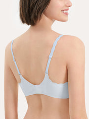 Basic Seamless Deep V Neck Mint-Infused Cooling Bra
