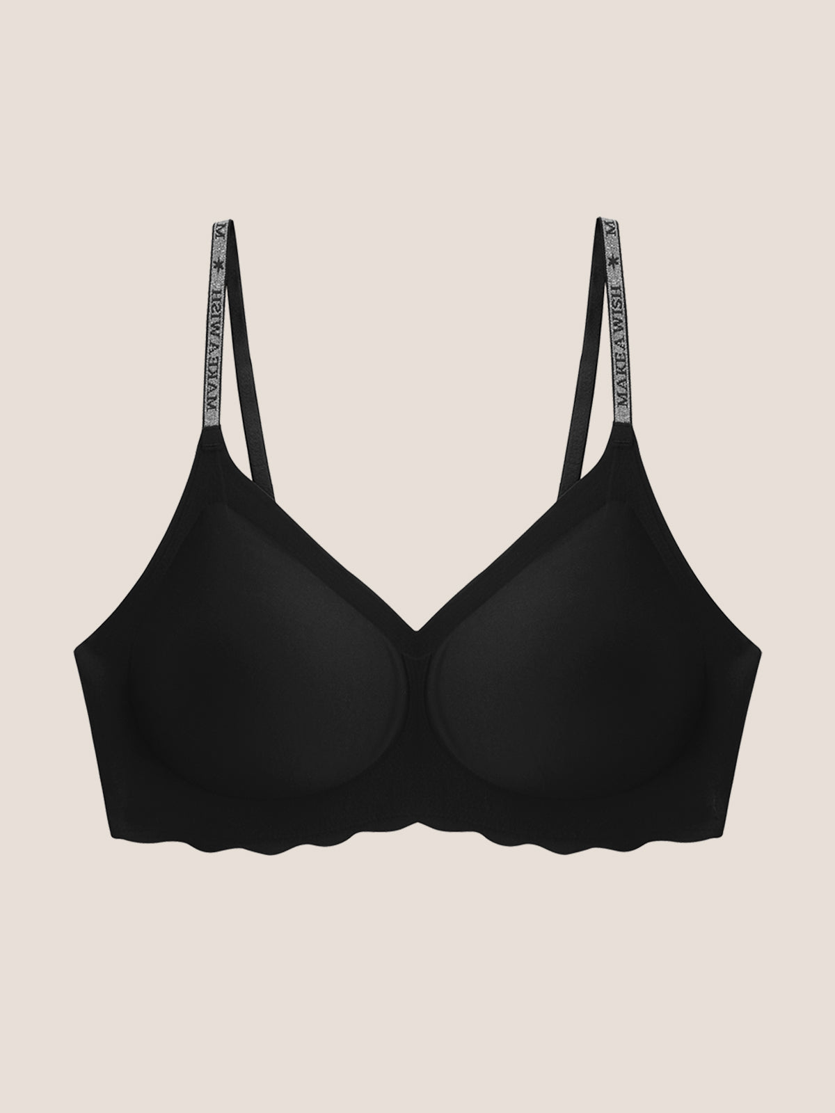 Seamless Shine Strap Deep V Bra - Smart Size