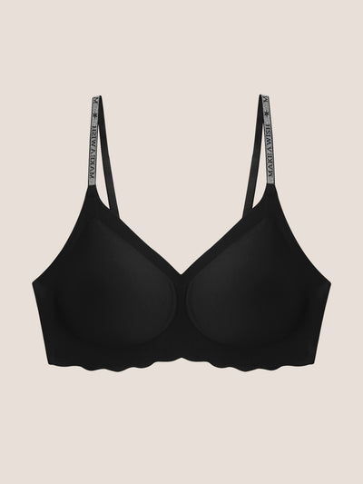 Seamless Shine Strap Deep V Bra - Smart Size