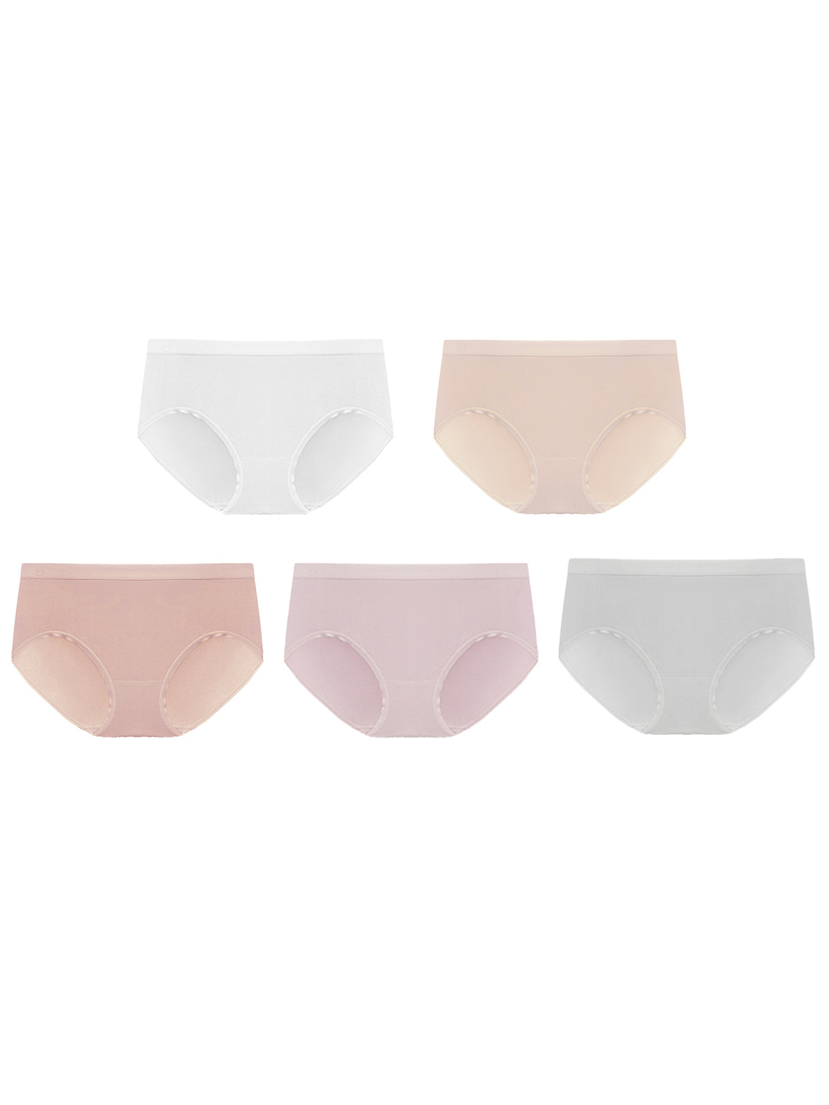 60S Modal Seamless Antibacterial Mid-rise Triangle Briefs Kit of 5