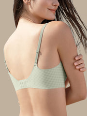 Basic Seamless Deep V Scalloped Neck Cooling Bra