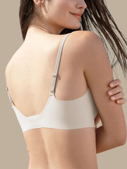 Basic Seamless Deep V Scalloped Neck Cooling Bra