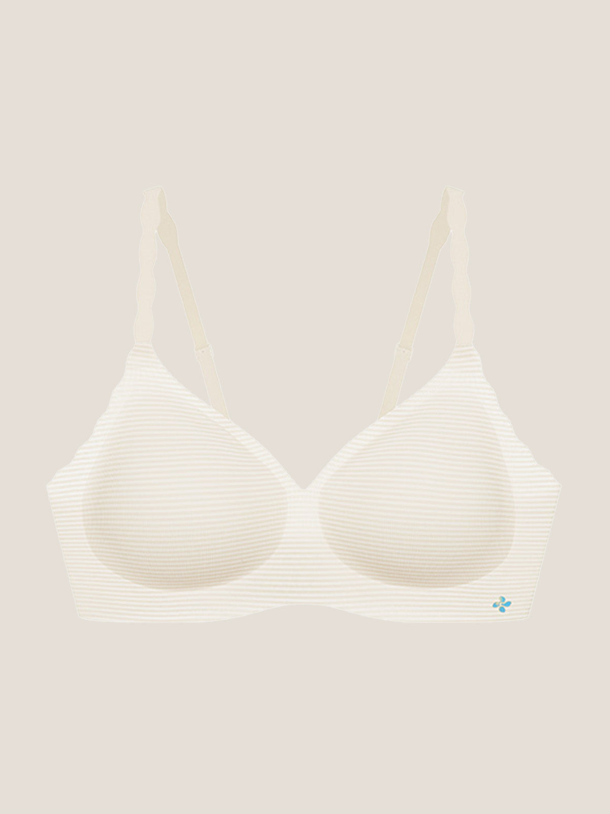 Basic Seamless Deep V Neck Mint-Infused Cooling Bra