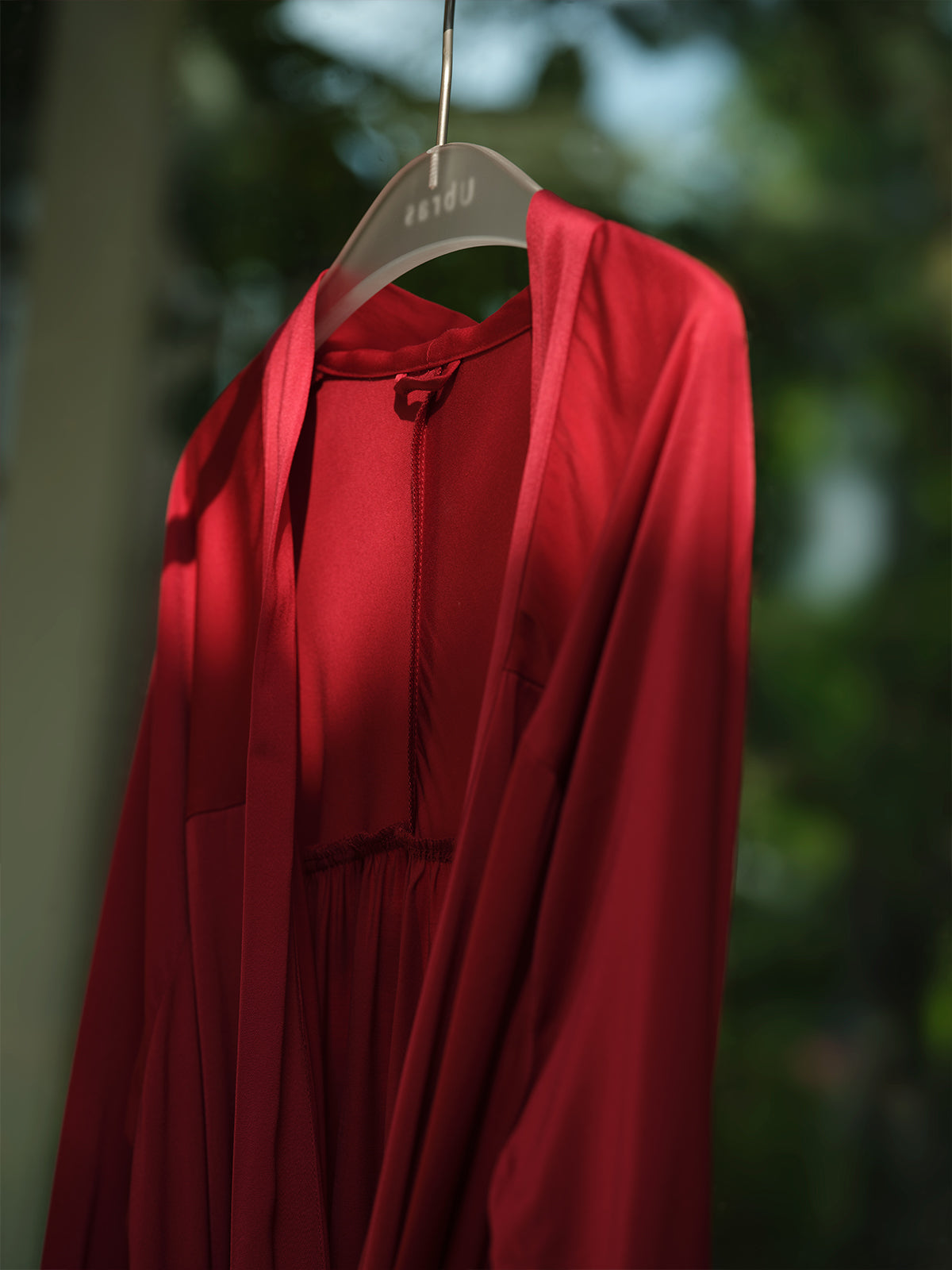 Soft Silk Nine-Quarter Sleeve Robe