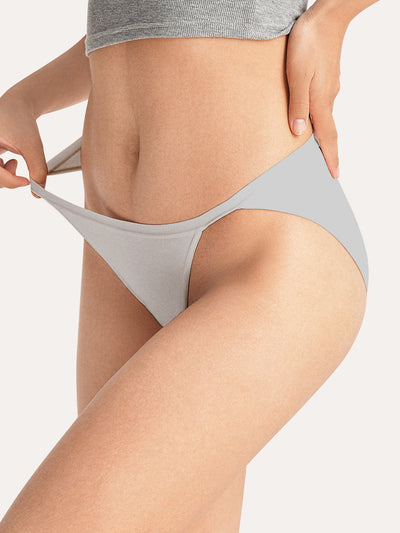 Cotton Rib Mid-Rise Bikini Brief 3-Pack