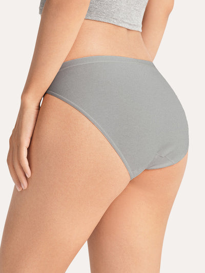 Cotton Rib Mid-Rise Bikini Brief 3-Pack