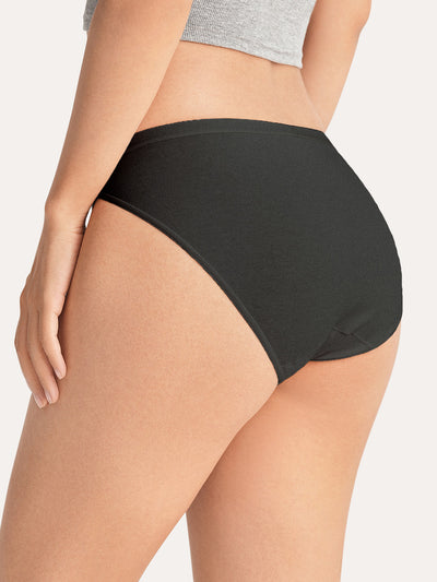 Cotton Rib Mid-Rise Bikini Brief 3-Pack