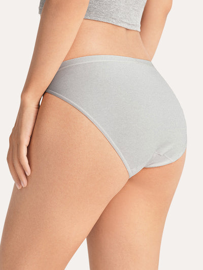 Cotton Rib Mid-Rise Bikini Brief 3-Pack