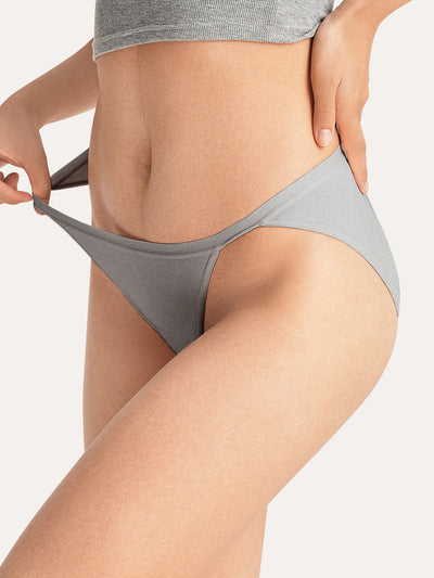 Cotton Rib Mid-Rise Bikini Brief 3-Pack