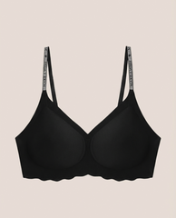 Seamless Shine Strap Deep V Bra - Smart Size