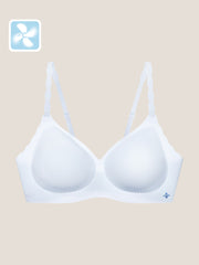 Basic Seamless Deep V Neck Mint-Infused Cooling Bra