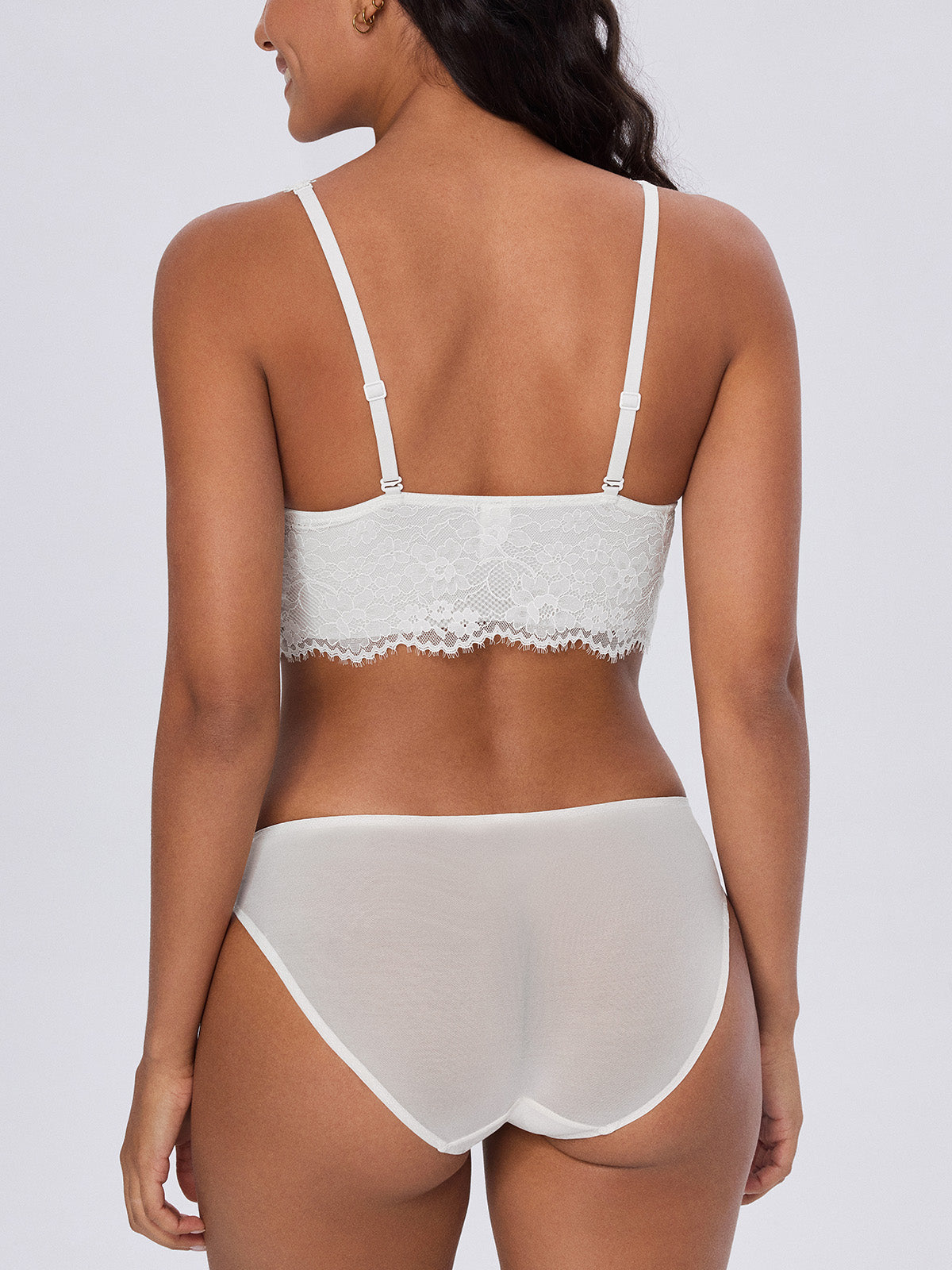 Lace Padded Plunge Spacer Bra