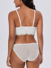 Lace Padded Plunge Spacer Bra