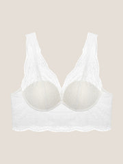 Lace Padded Plunge Spacer Bra