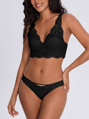 Lace Padded Plunge Spacer Bra