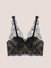 Lace Padded Plunge Spacer Bra