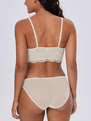 Lace Padded Plunge Spacer Bra