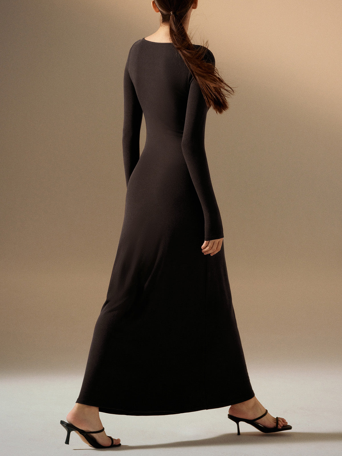 under dress long sleeves UNDERDRESS LONG SLEEVE IN BLACK CalaQisya