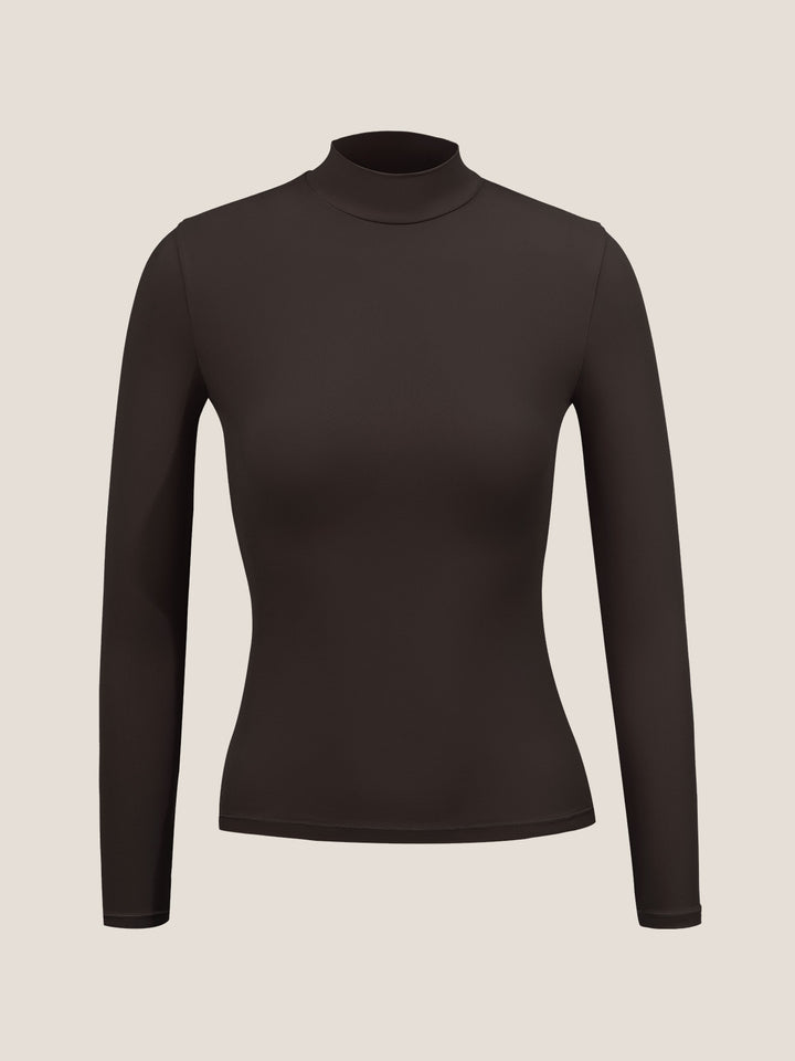 Mock Neck Long Sleeve T-Shirt – ubras