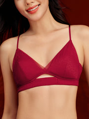 RED Limited Edition Silk Triangle Bra
