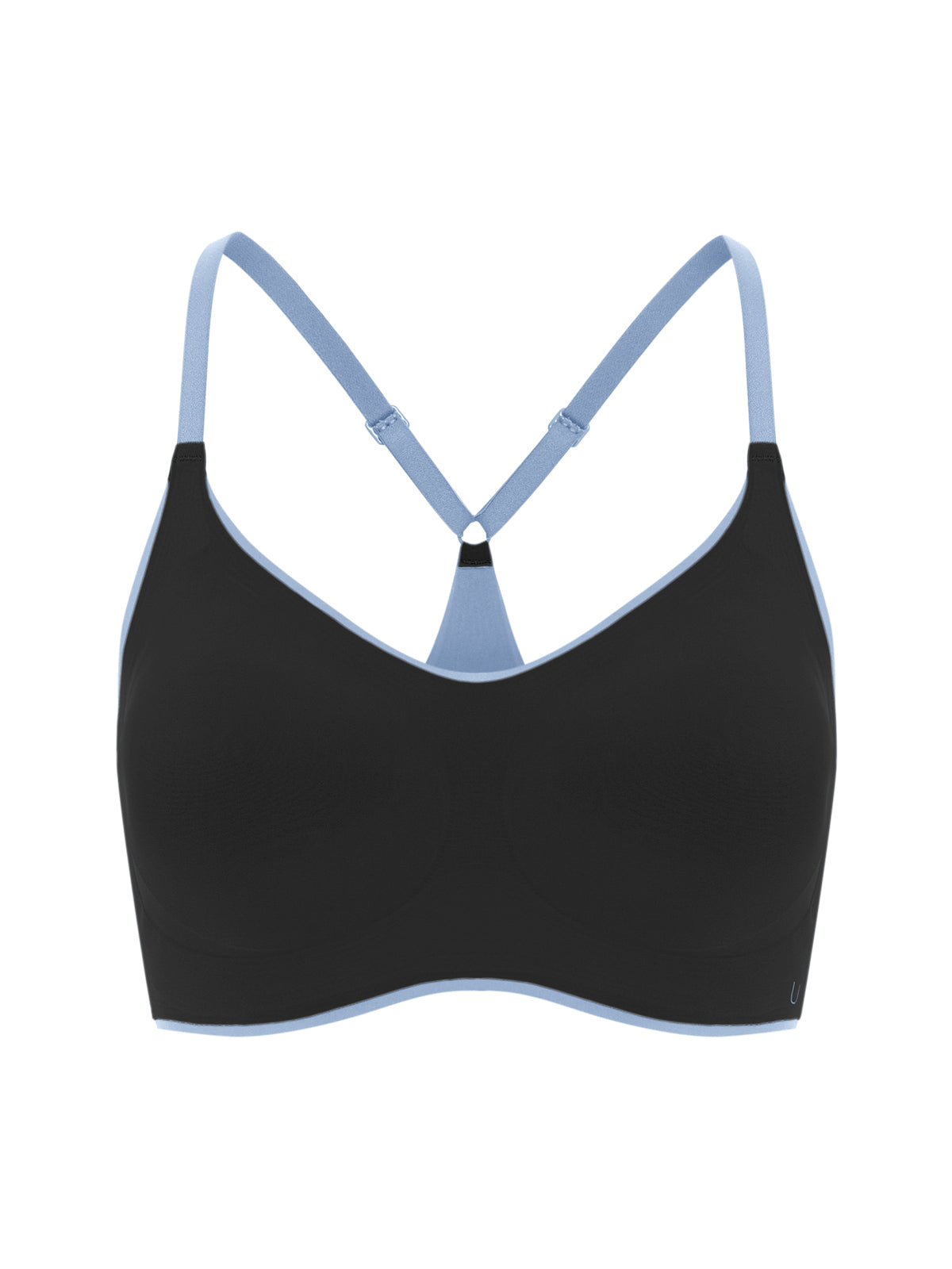 24H Comfort One Size Contrast Spaghetti Strap Wireless Bra