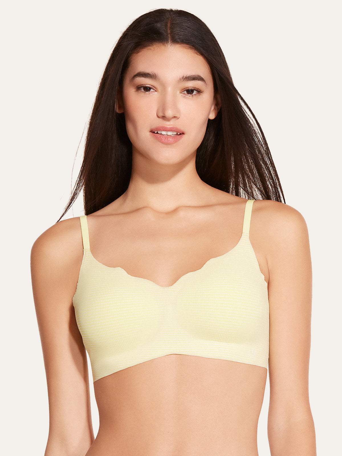 Breeze In Support Ribbed Wavy Collar Cooling Bra