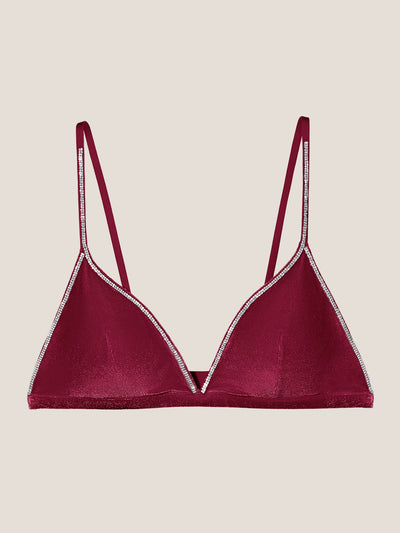 Velvet Triangle Bralette
