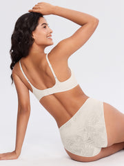 Vine Lace Cut-Out Front Bra