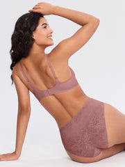 Vine Lace Cut-Out Front Bra