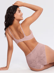 Vine Lace Cut-Out Front Bra