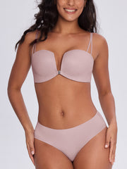 Vine Lace Push-Up Cross Back Bra
