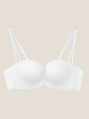 Vine Lace Push-Up Cross Back Bra