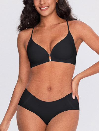 Y-Back Front-Closure Bra