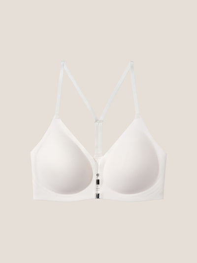 Y-Back Front-Closure Bra