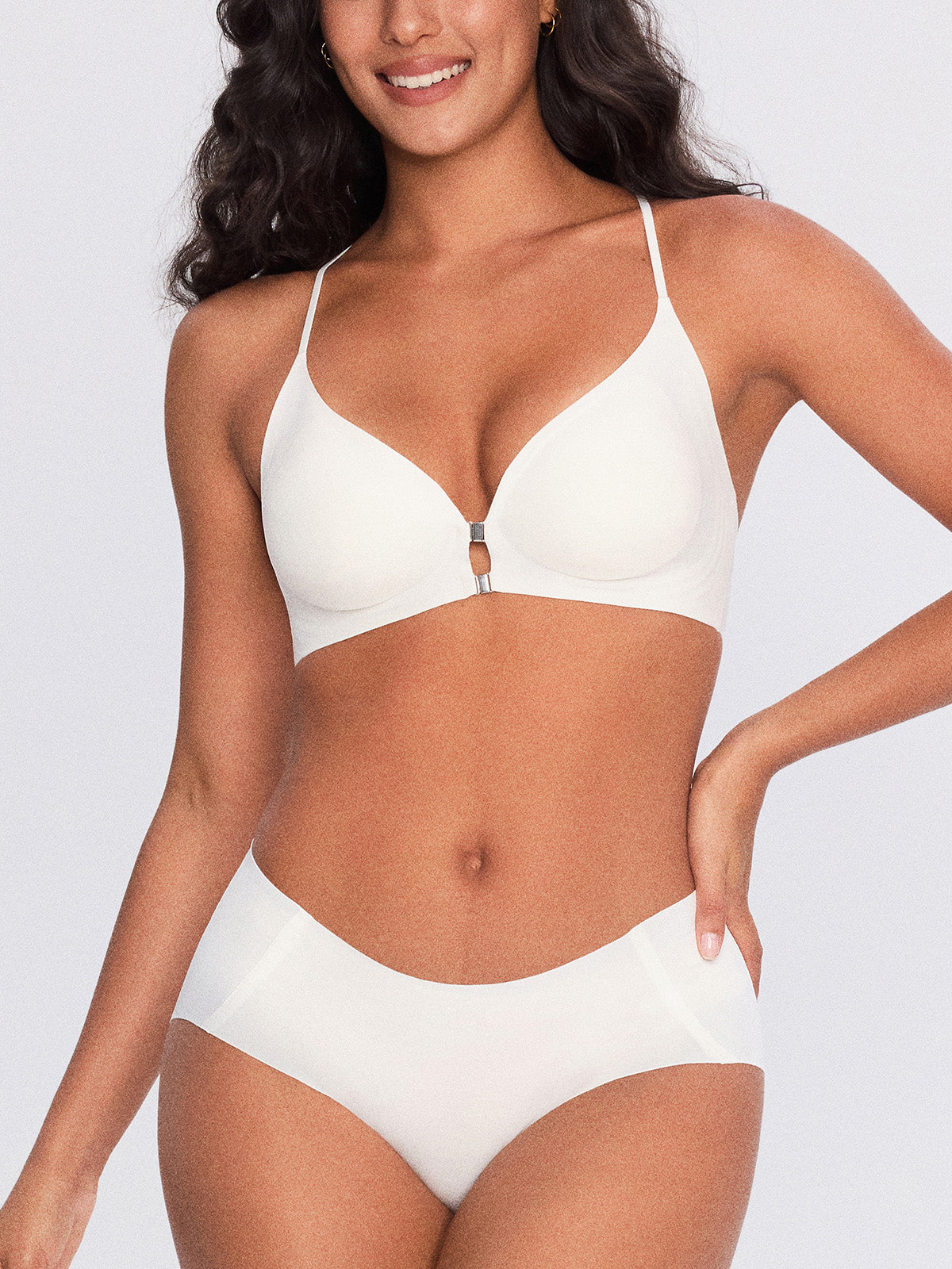Y-Back Front-Closure Bra