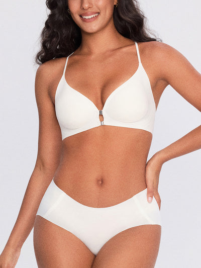 Y-Back Front-Closure Bra