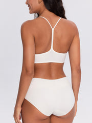 Y-Back Front-Closure Bra