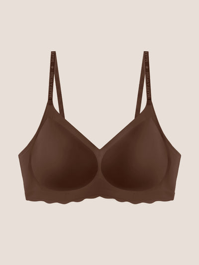 Seamless Shine Strap Deep V Bra - Smart Size