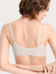 Basic Seamless Deep V Neck Mint-Infused Cooling Bra