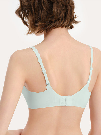 Basic Seamless Deep V Neck Mint-Infused Cooling Bra