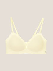Basic Seamless Deep V Scalloped Neck Cooling Bra