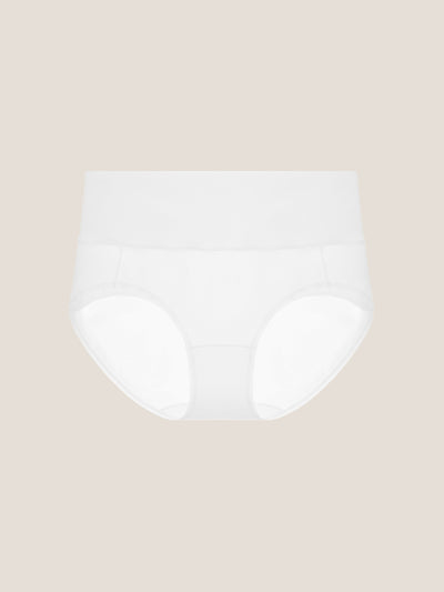 Pure Cotton Wide Elastic Band High-Waisted Brief (2-Pack)