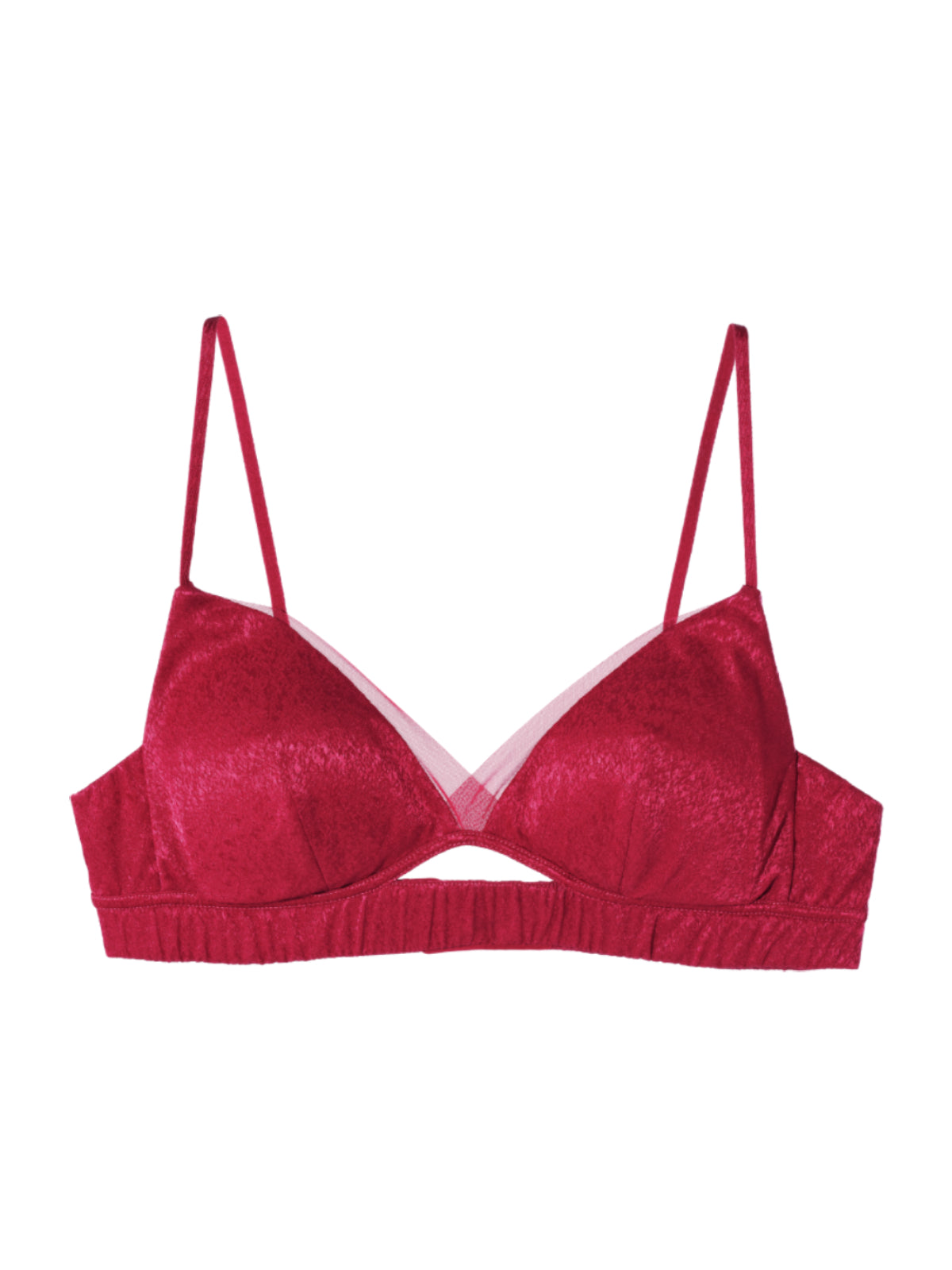 RED Limited Edition Silk Triangle Bra